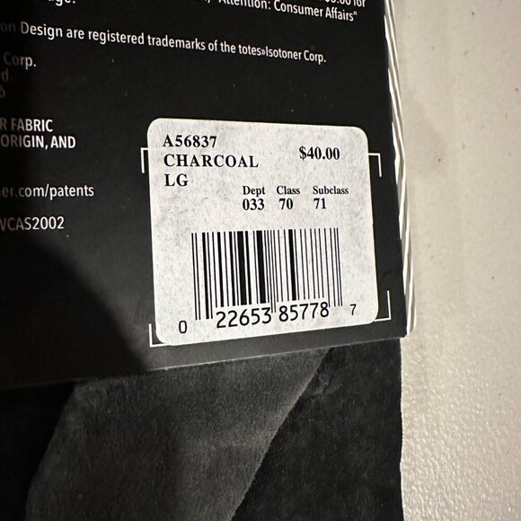 Isotoner Womens Micro Luxe Suede Casual Gloves Size Large Charcoal Classic Warm - Picture 7 of 7